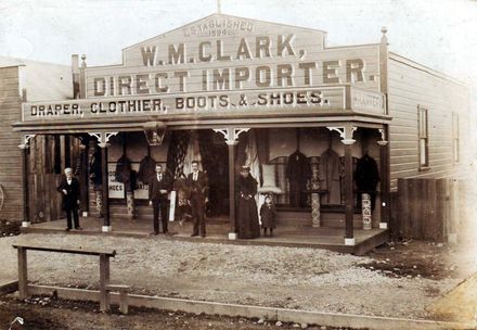 Clark shop & family, 1898