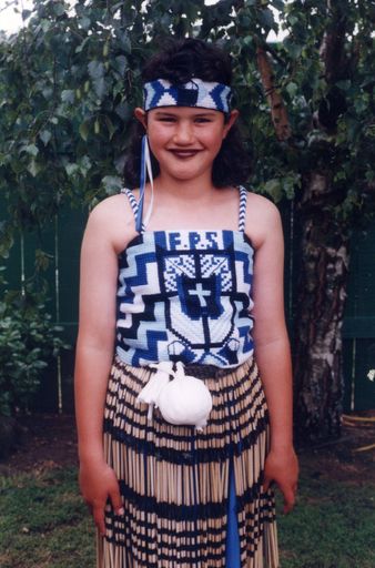 Te Rina Watson, Foxton School Kapahaka member, 1995