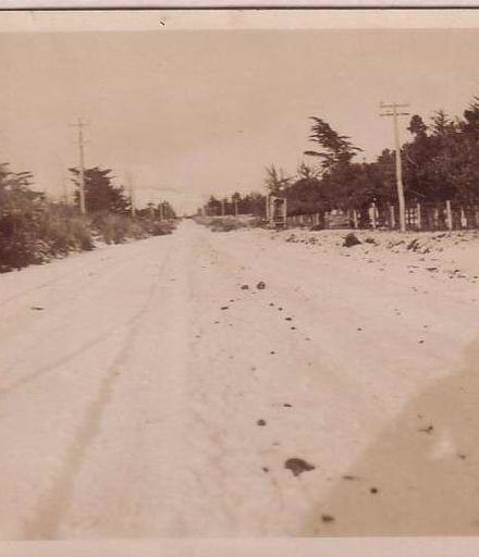 Snowfall on Gladstone Road, 1938