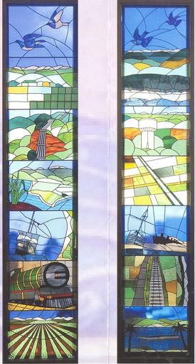 Stained Glass windows by June Gillies