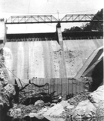 Flood Damage, Mangahao No.1 Dam, 1936