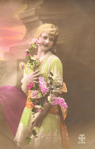 Postcard to Miss Kellock from Cpl Jas Allan. 1914-1918.