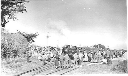 Last train to leave Foxton on he Palmerston North - Foxton line
