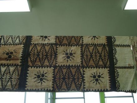 Tapa cloth on display at Levin Library 3