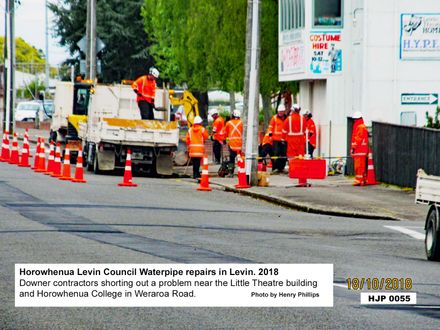 HJP 0055   Horowhenua Levin Council Waterpipe repairs in Levin. 2018 Sorting problem by Little Theatre and Horo College - Resource cover image