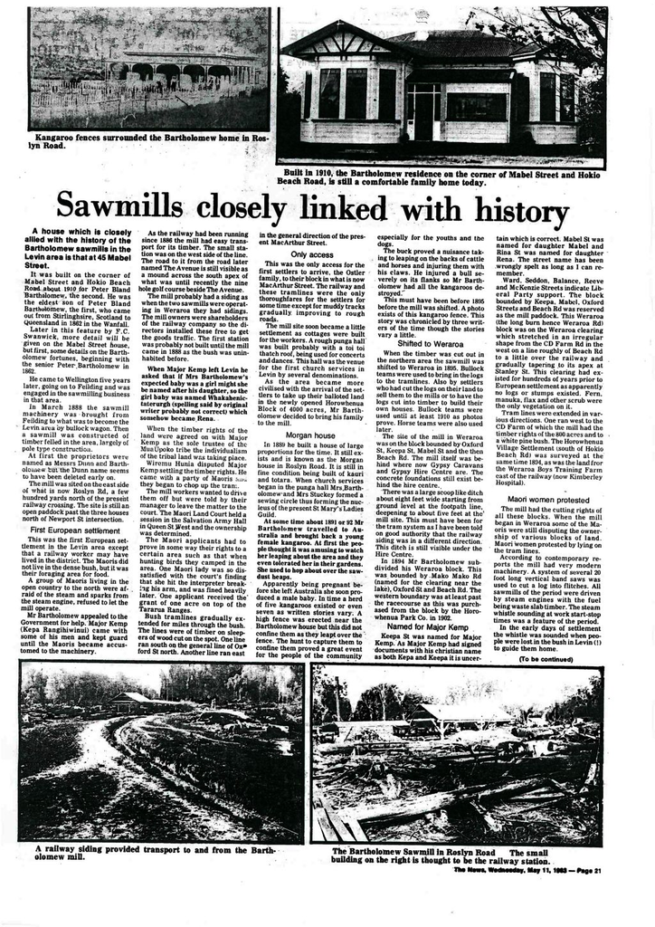 Sawmills closely linked with history - Resource cover image