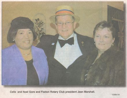 Celle and Noel Gore and Foxton president Jean Marshall - Resource cover image