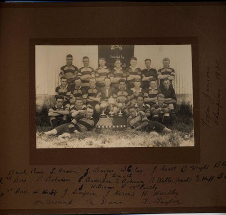 Foxton Junior Rugby Team 1930