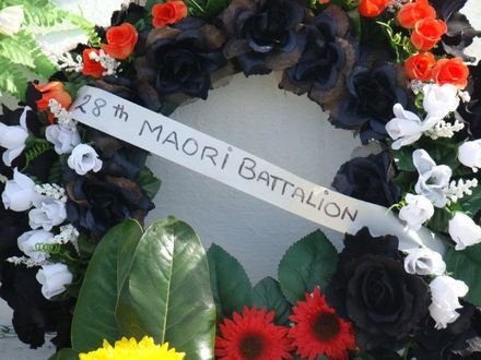 Wreath from the 28th Maori Battalion