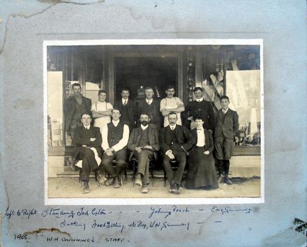 W.H. Gunning and Staff, Shannon, 1905