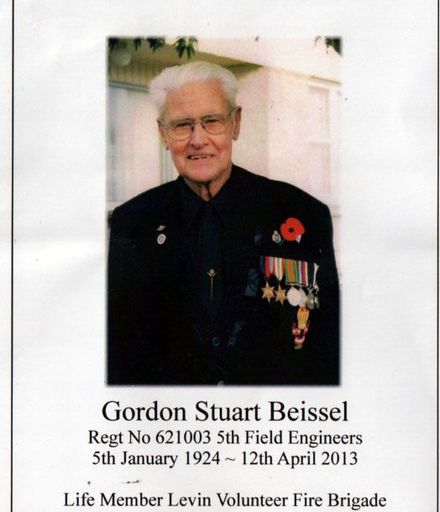 Gordon Beissel Page 1 funeral booklet