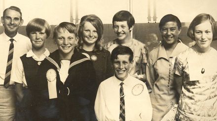 Finalists of the Rotary Club's Public Speaking Contest
