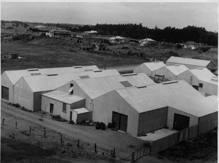 Flaxworks in Johnston Street, Foxton, c.1910