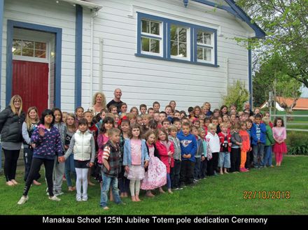 0032 Manakau School 125th Jubilee Totem Pole dedication ceremony