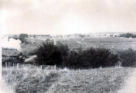 View of Shannon looking north from railway cutting, c.1900