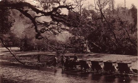 Trucking shingle above Barkers Creek, Mangahao, 11 February 1927 - Resource cover image