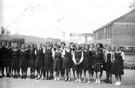 Girls, Foxton District High School, c.1930
