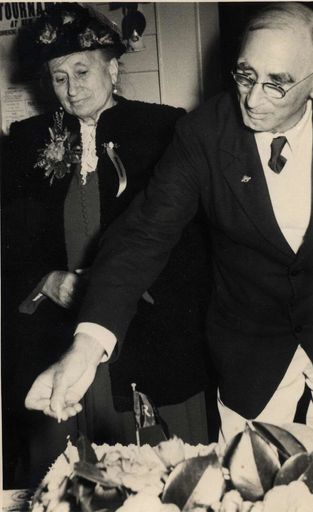 Mrs Lett and Unidentified Man