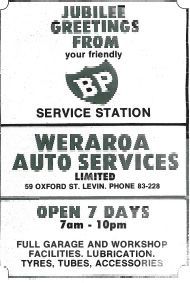 Weraroa Auto Services ad