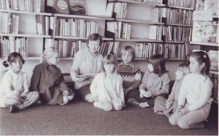 Children at "Storytime" with Mrs Elaine Morse, Shannon Public Library