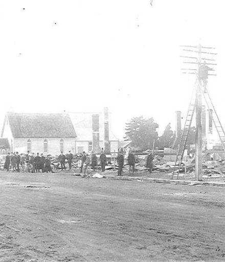Main Street, Foxton, After the July 1912 Fire