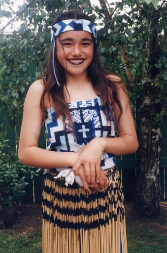 Kayleen Green, Foxton School Kapahaka member, 1995