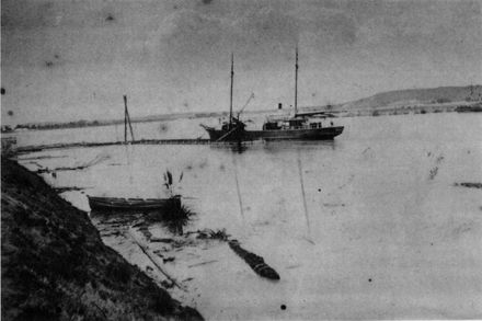 Foxton Wharf Flooded in 1880
