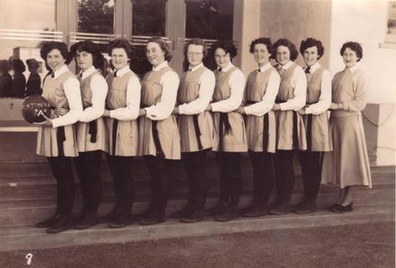 Foxton School, "A" Netball Team, 1952?