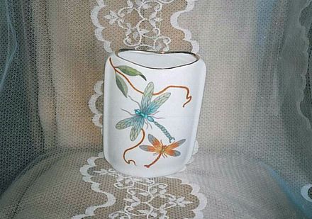 Dragonfly vase