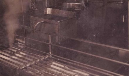 Close view of part of machinery in Levin Co-op Dairy factory