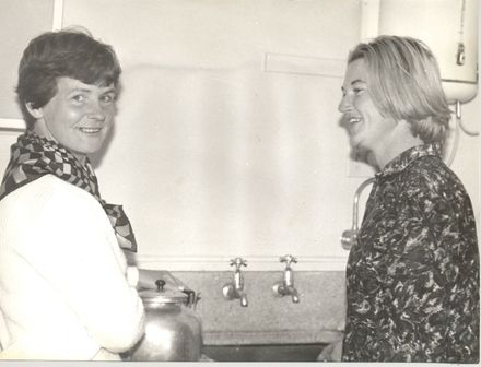 Women (unidentified) preparing to make a large pot of tea - Resource cover image