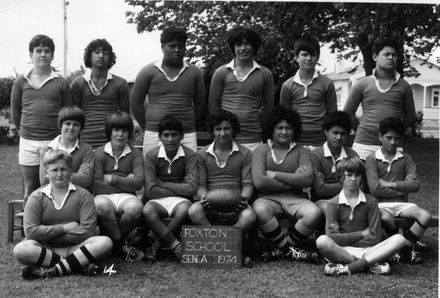 Foxton School Senior A Rugby Team 1974