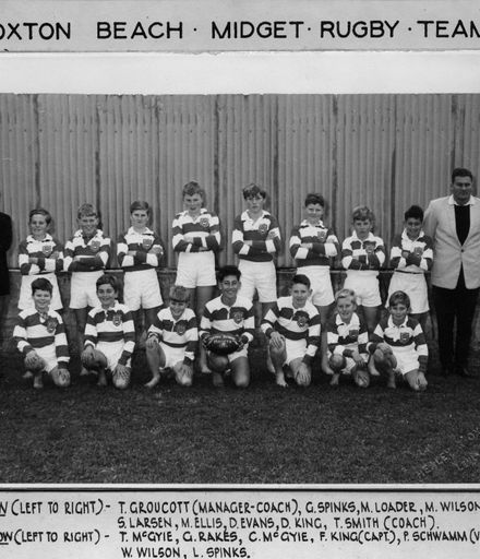 Foxton Beach Midget Rugby Team 1966