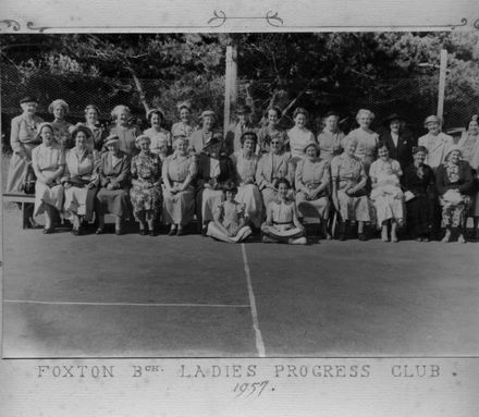 Foxton Beach Ladies Progress Club 1957