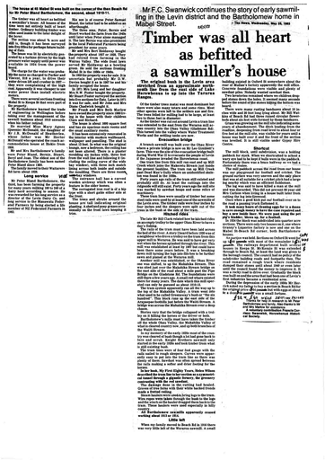 Timber was all heart as befitted a sawmiller’s house