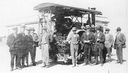 Tar-sealing of Queen Street West, Levin