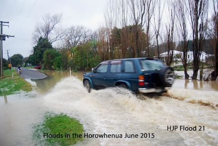 Flood 21 Floods in the Horowhenua June 2015 Flooding at Otaki