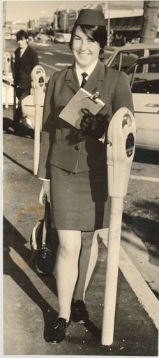Miss Miles, meter maid, Levin, 1969 - Resource cover image