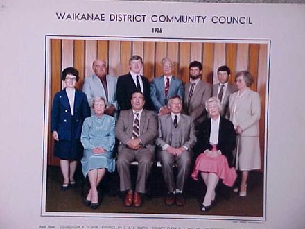 Waikanae District Community Council 1986