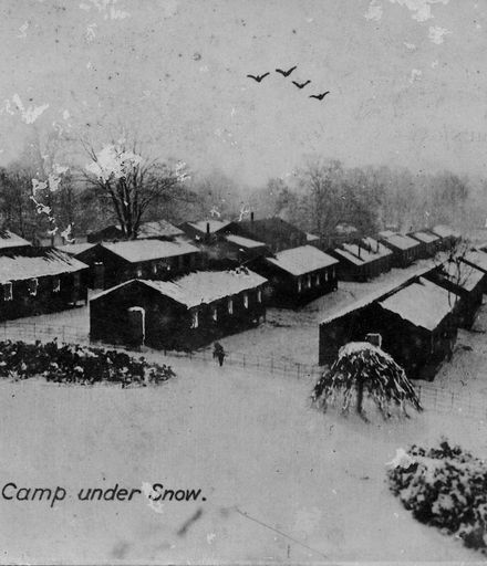 Camp Under Snow