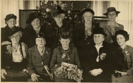 Women's Society entertainment for Miss Bowen, 1948