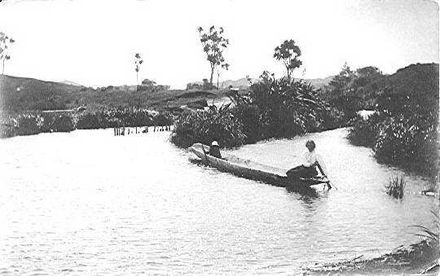 Canoe on Hokio Stream