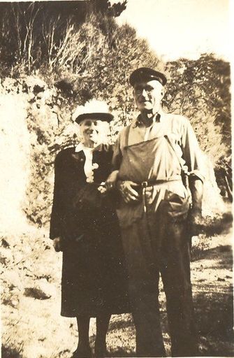 Mrs Lett and brother 1949.