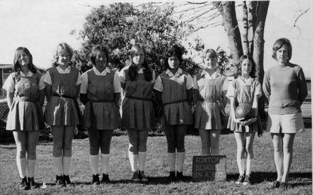 Foxton School Senior A Netball Team 1973