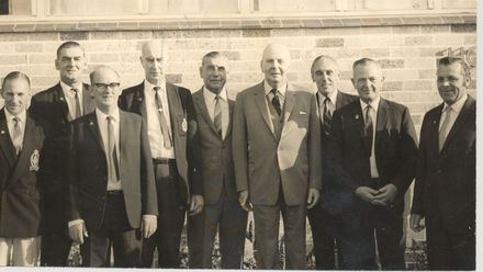 Ex-servicemen meet General Westphal, Levin, 1971