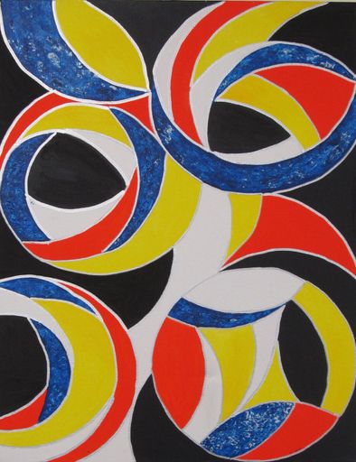 Cats Eyes by W. Rose Acrylic $75