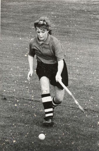 Hockey player possibly Alana Webb