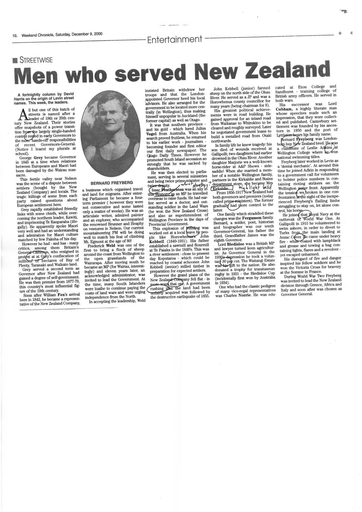 Men who served New Zealand