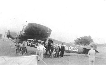 'Southern Cross', Kingsford Smith's aircraft, Levin, 1932
