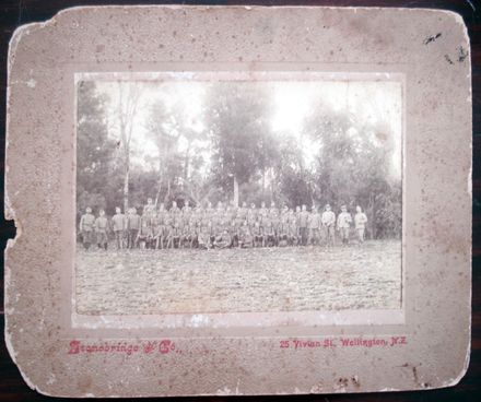 Full troop of Horowhenua Mounted Rifles, c.1900 - 1914